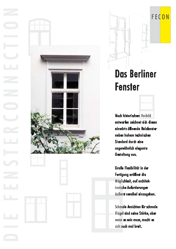 Berliner Fenster - Flyer